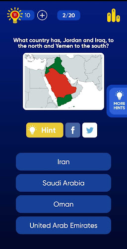 Geo Quiz: World Geography, Map Screenshot 4