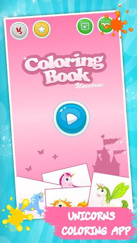 Unicorn Kids Coloring Book Captura de pantalla 4