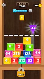 Jelly Cubes 2048: Puzzle Game Captura de tela 4