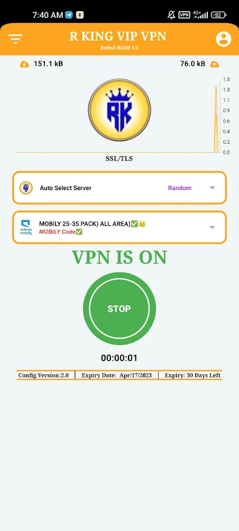 R King vip vpn Capture d'écran 3