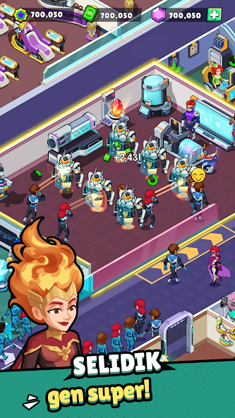 Idle Superpower School Mod Captura de tela 1