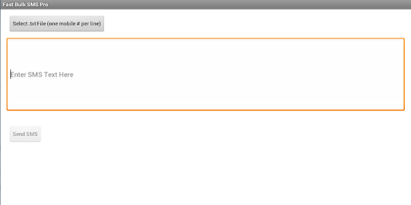Fast Bulk SMS Pro 스크린샷 1