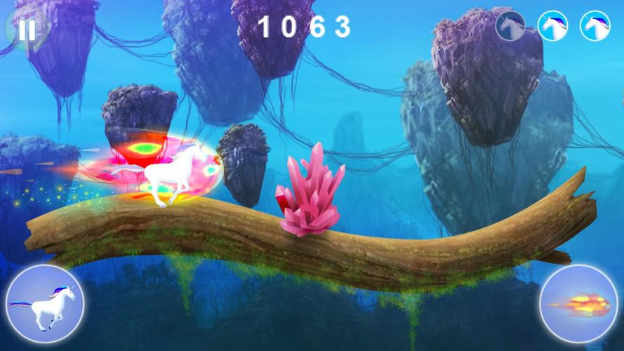 Unicorn dash : Magical Sky Screenshot 2