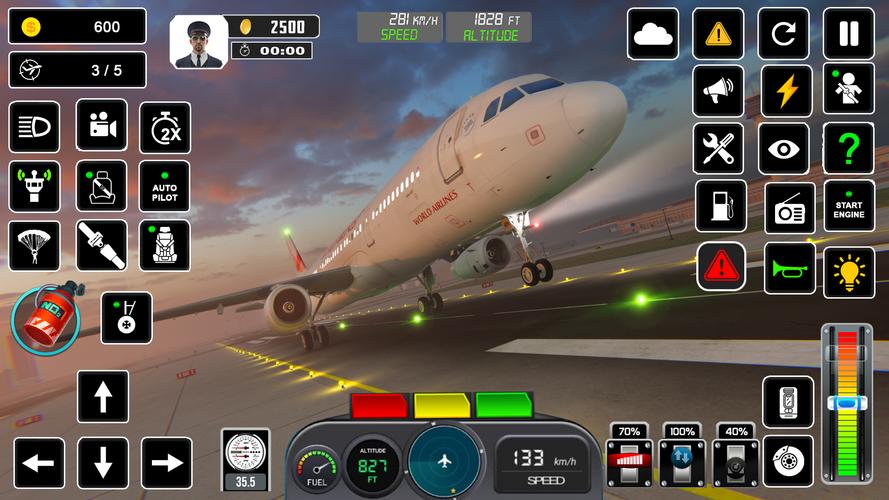 Pilot Flight Simulator Games 스크린샷 1