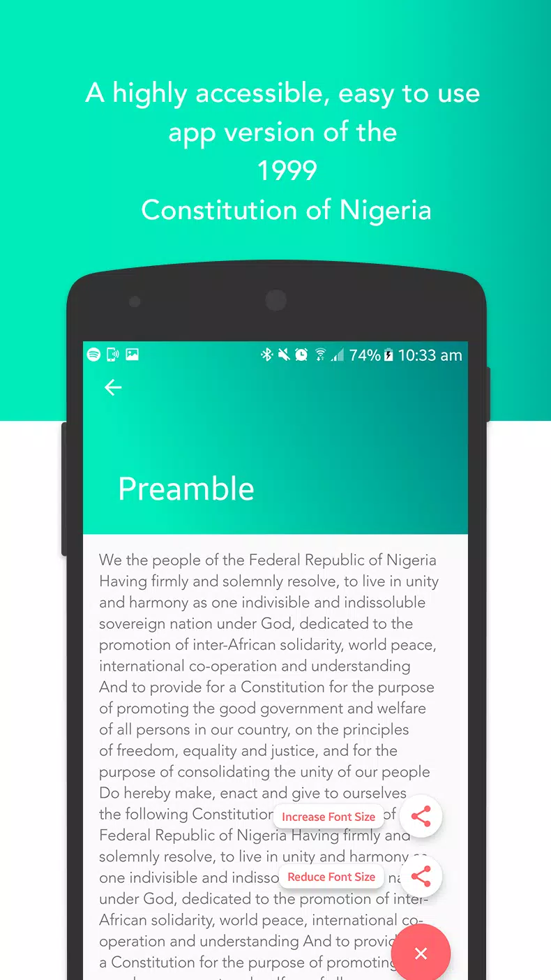 The Nigerian Constitution 1999 스크린샷 2