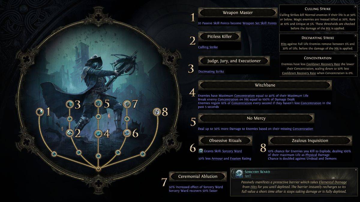 Mercenary Witch Hunter Ascendancy