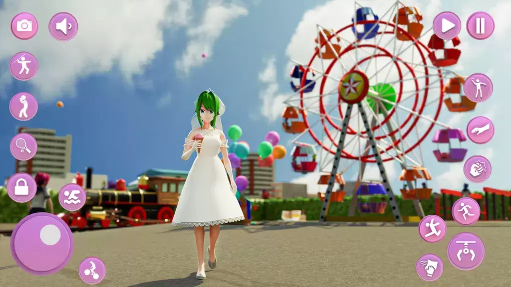 Anime School Girl Simulator 3D Capture d’écran 1
