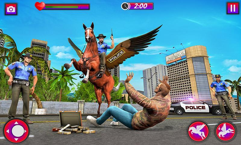 Flying Horse Police Chase Sim 스크린샷 3