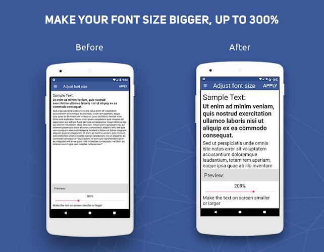 Big Font - Change Font Size & Text Size スクリーンショット 1