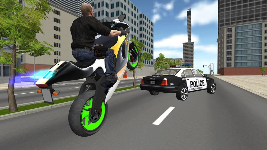 Bike Driving: Police Chase Captura de tela 2