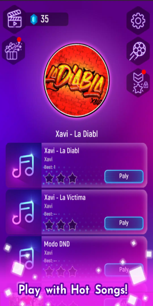 Xavi la diabla - Tiles Hop Captura de tela 1