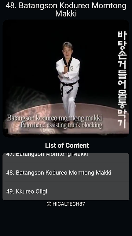 Taekwondo Basic Motions應用截圖第3張