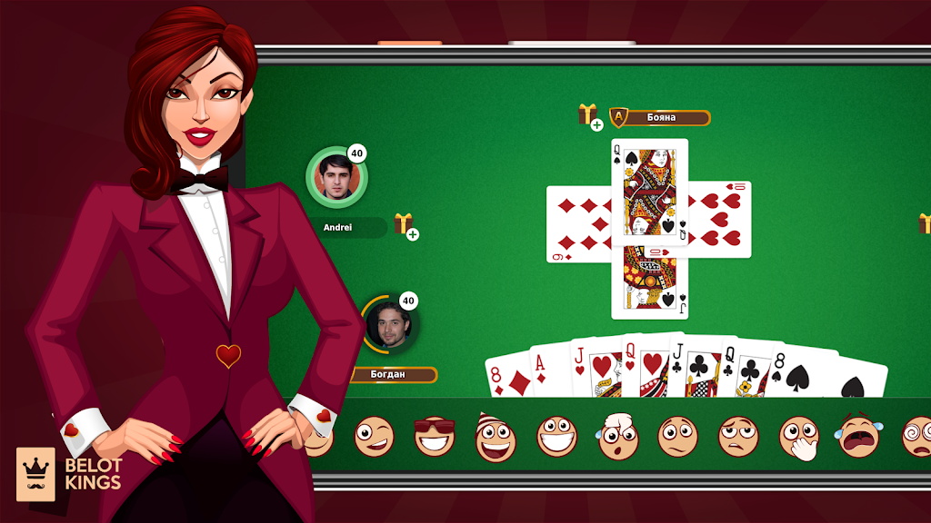Belot Kings - Free Classic Belote - Bridge Captura de tela 1