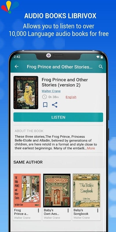 LibriVox: Audio bookshelf Screenshot 1