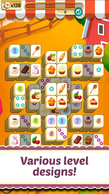 Mahjong Solitaire Cupcake Bake應用截圖第3張
