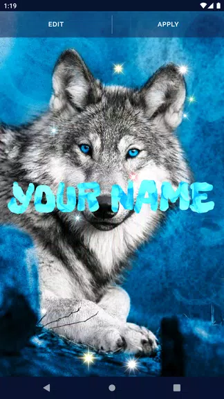 Night Wolf Live Wallpaper Скриншот 2