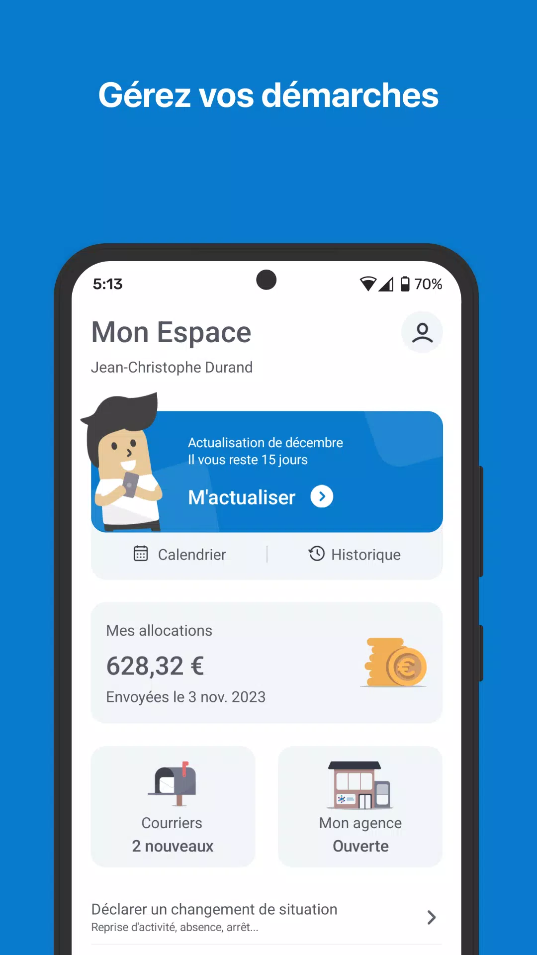Mon Espace - France Travail應用截圖第1張