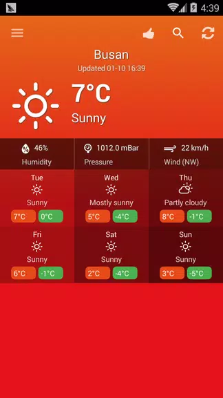 Weather South Korea應用截圖第2張