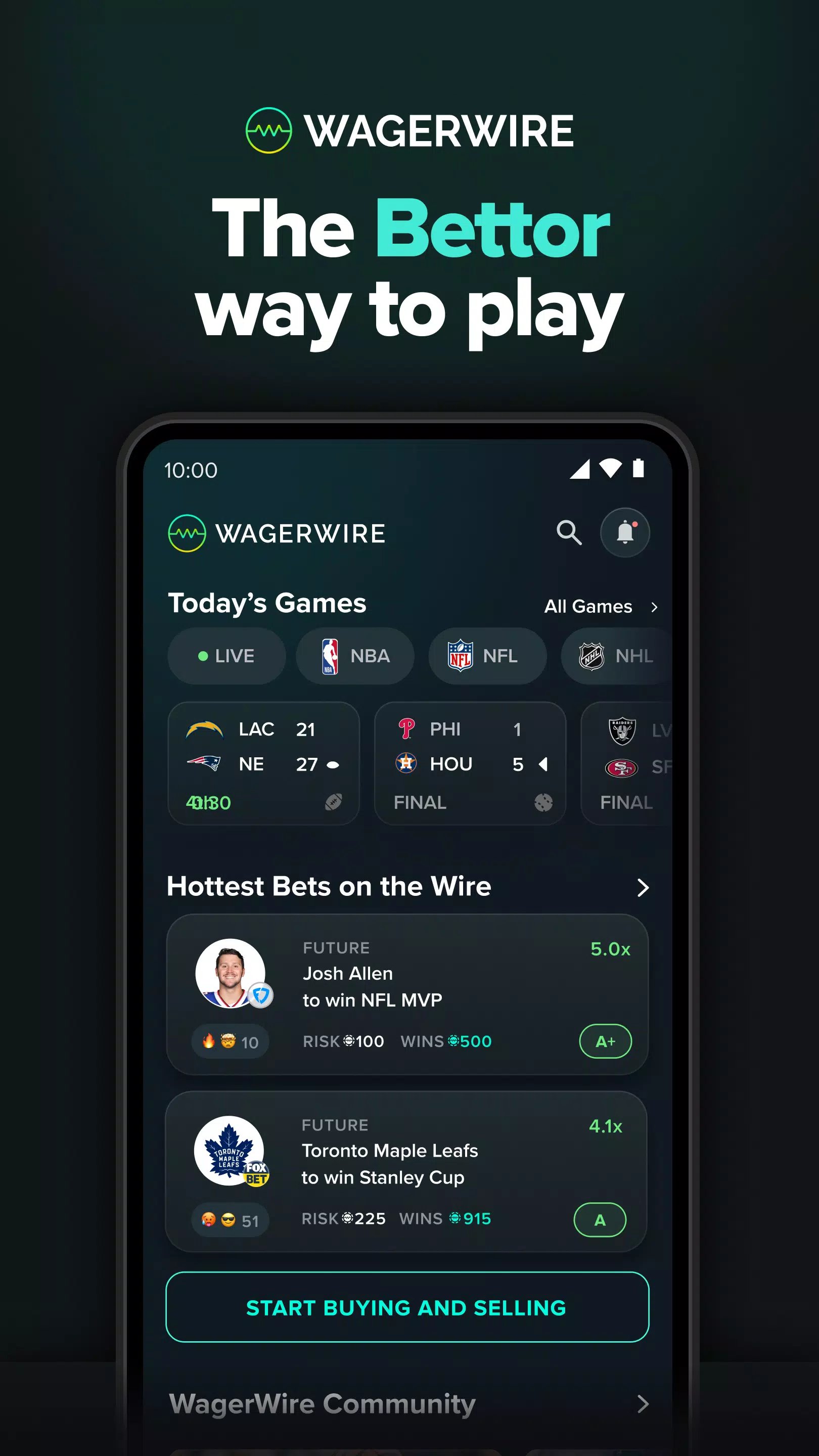 WagerWire應用截圖第1張