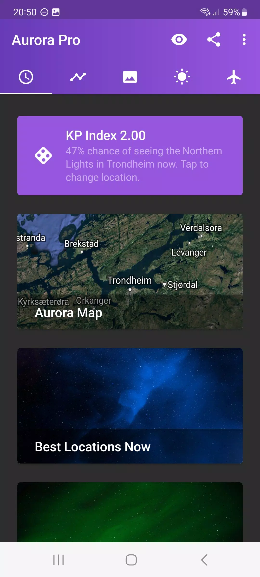 My Aurora Forecast स्क्रीनशॉट 1