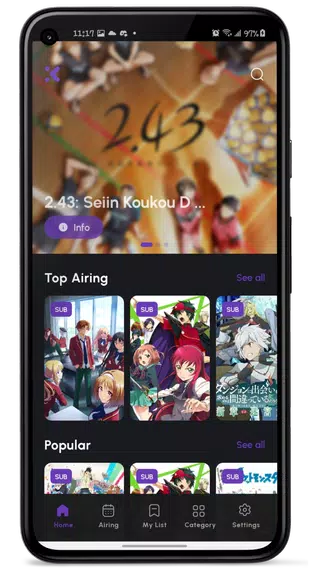 Kana: Watch Anime App Captura de pantalla 2