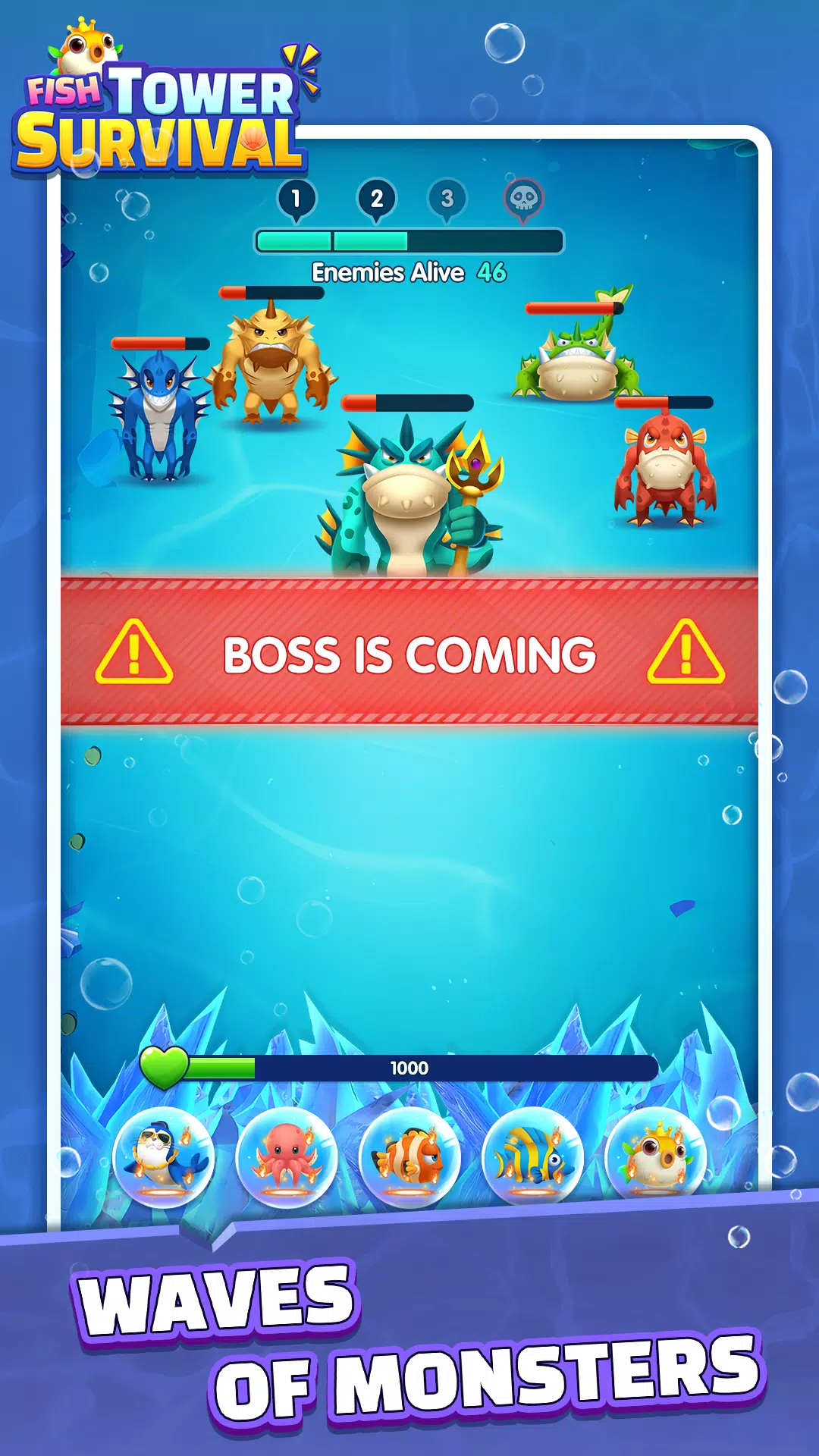 Fish Tower Survival スクリーンショット 3