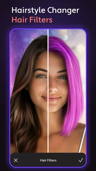 Cosmo Hair Editor, Face Filter स्क्रीनशॉट 1