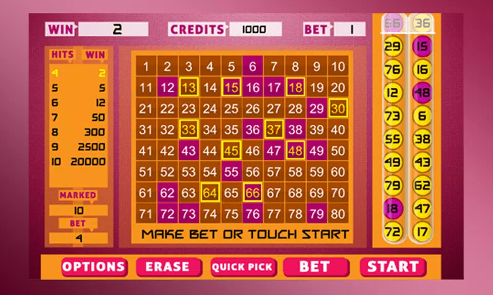 Keno Bingo應用截圖第2張