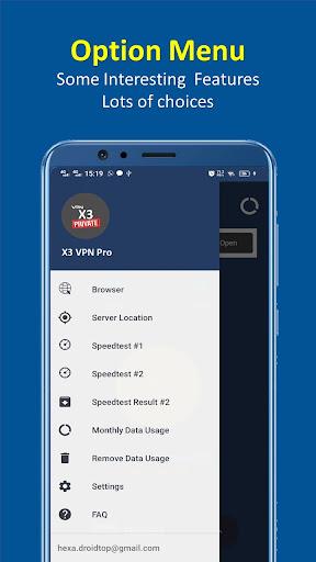 X3 VPN Pro - Fast , Secure & Unlimited VPN應用截圖第3張