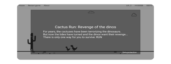 Cactus Run Classic - Dino jump Screenshot 1