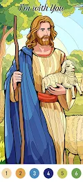 Bible Color Paint By Number Screenshot 2