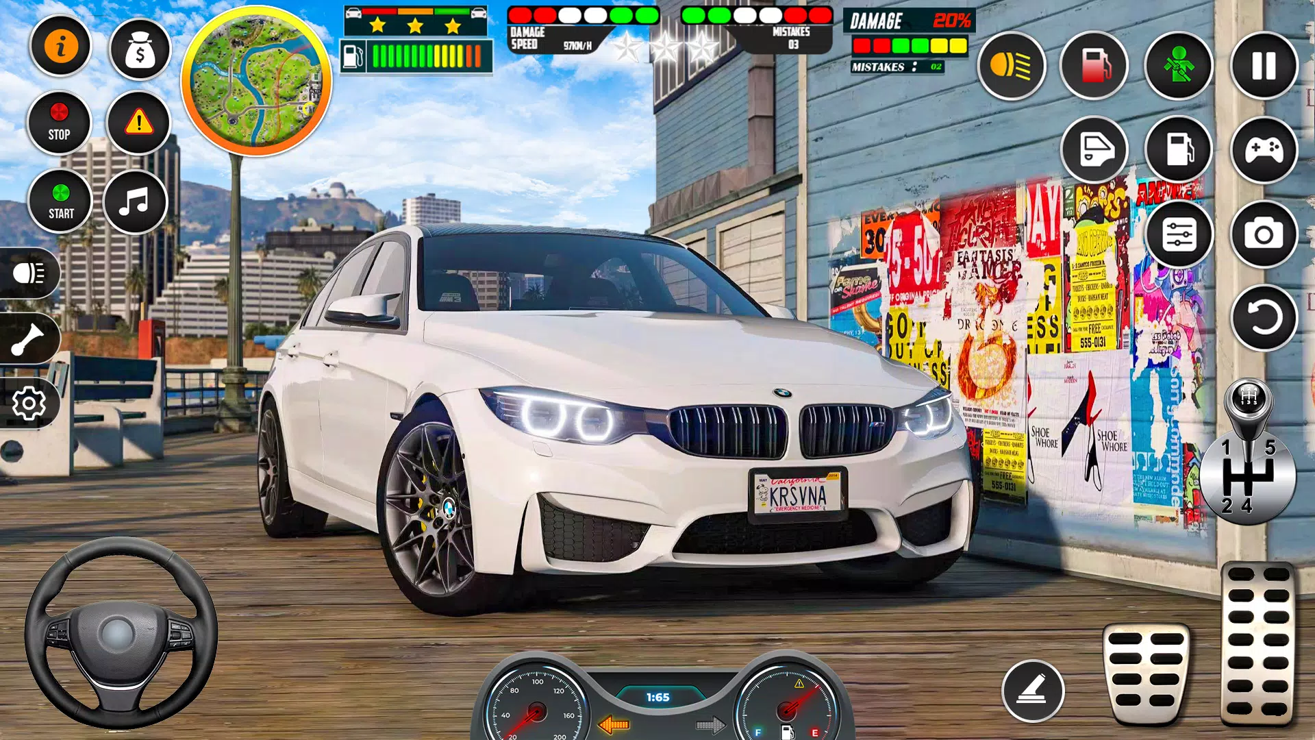 Classic Car Drive Parking Game Скриншот 2