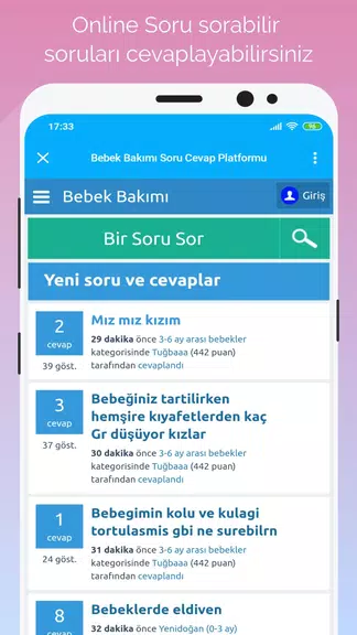 Gün Gün Bebek Bakımı, Takibi應用截圖第1張