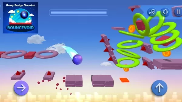 BounceVoid : 점프, 피하기, 새로운 모바일 플랫 포머에서 살아 남았습니다