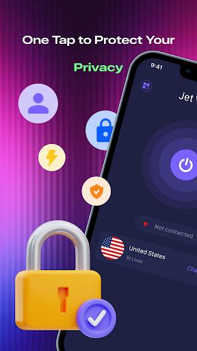 JetVPN - Fast, Unlimited Proxy 스크린샷 1