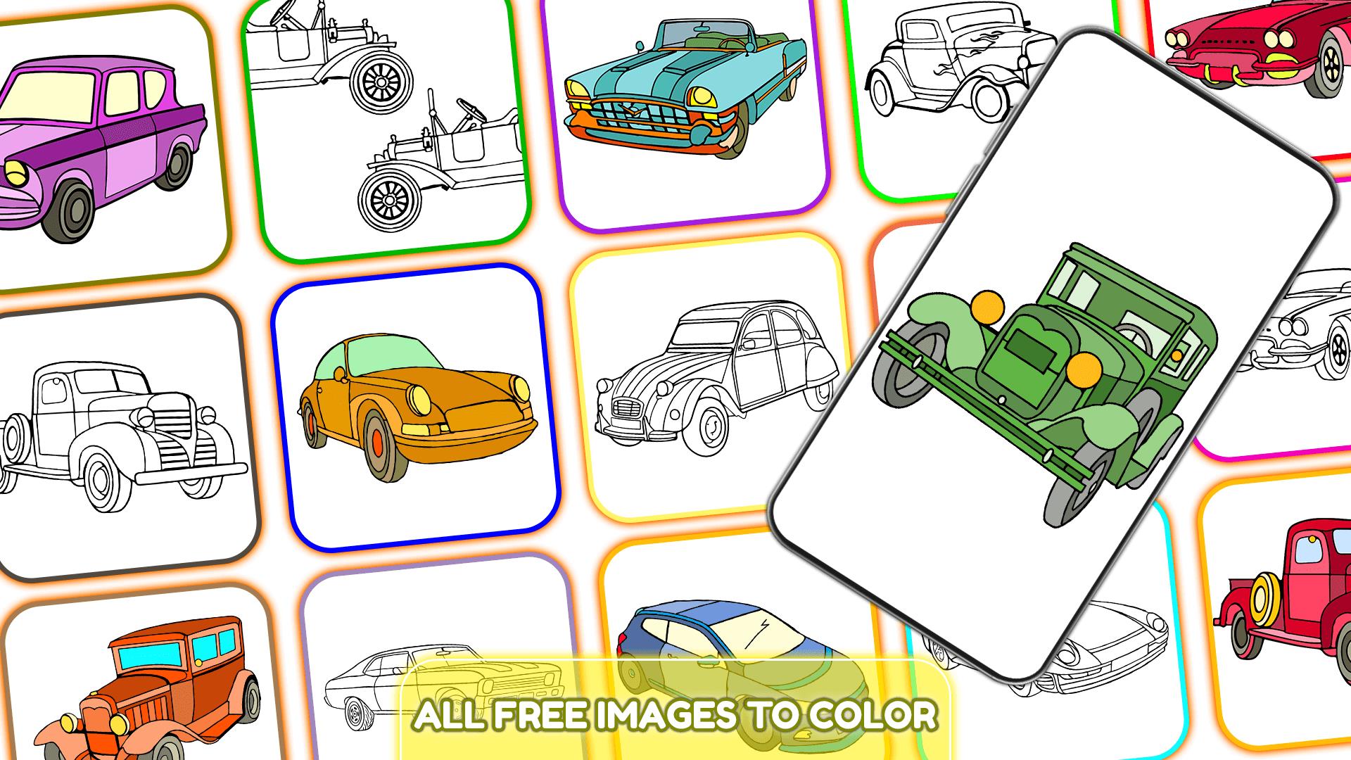 Classic Cars Paint by Number スクリーンショット 3
