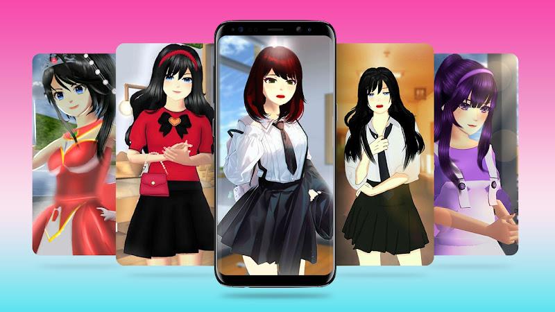 Sakura School Wallpaper & Live Captura de pantalla 3