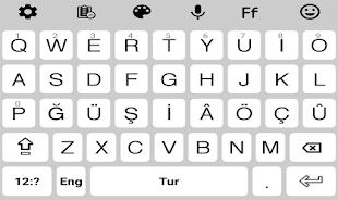 Turkish Language keyboard 202 Captura de pantalla 1