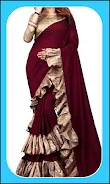 Women Fashion Ruffle Sarees Screenshot 2