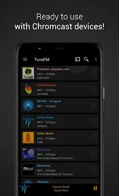 Internet Radio Player - TuneFm スクリーンショット 3