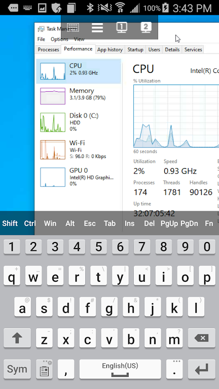 DualMon Remote Access 스크린샷 2