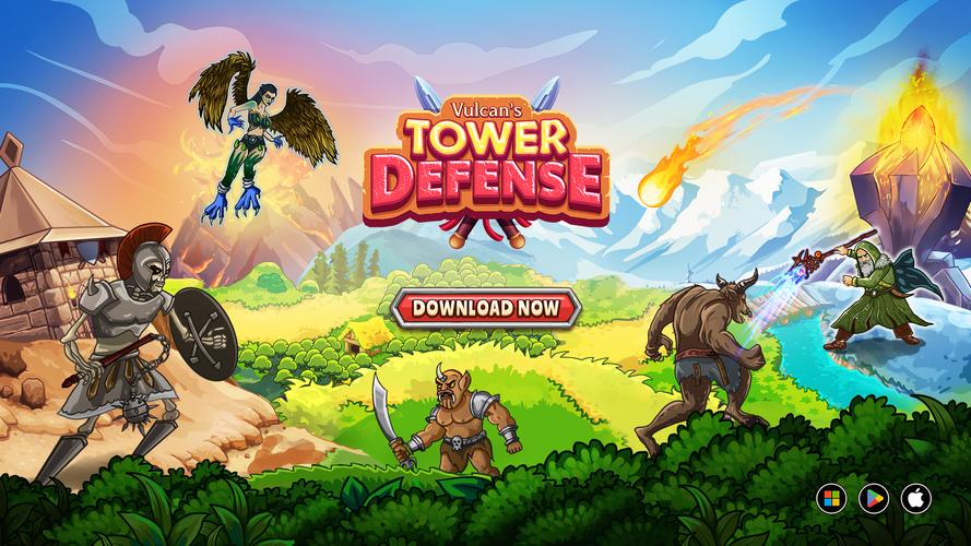 Vulcan's Tower Defense 스크린샷 1