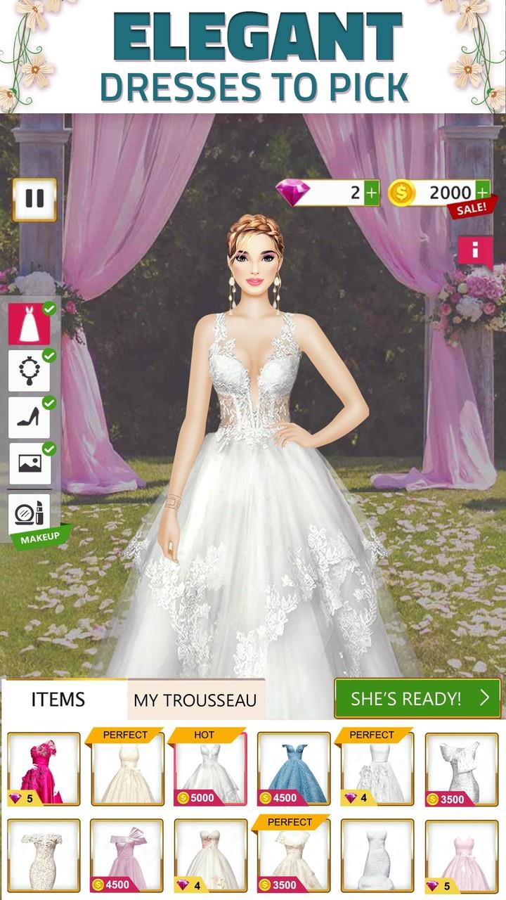 Hochzeitdesigner: Kleiddressup Captura de pantalla 3