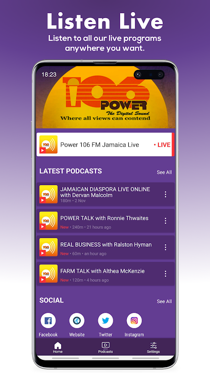Power 106 FM Jamaica Capture d’écran 1
