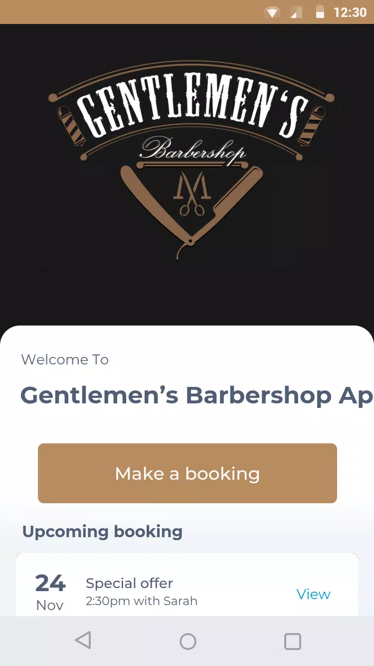 Gentlemen’s Barbershop App スクリーンショット 1