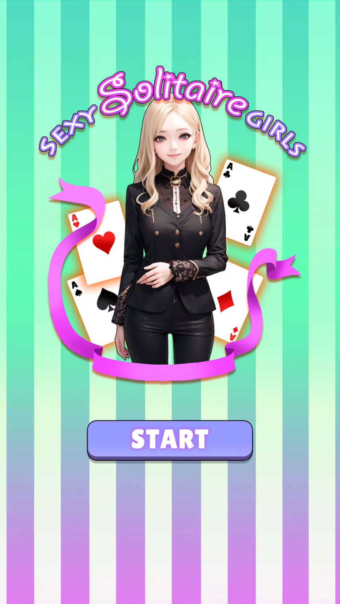 Sexy solitaire girls: ani card Capture d’écran 1