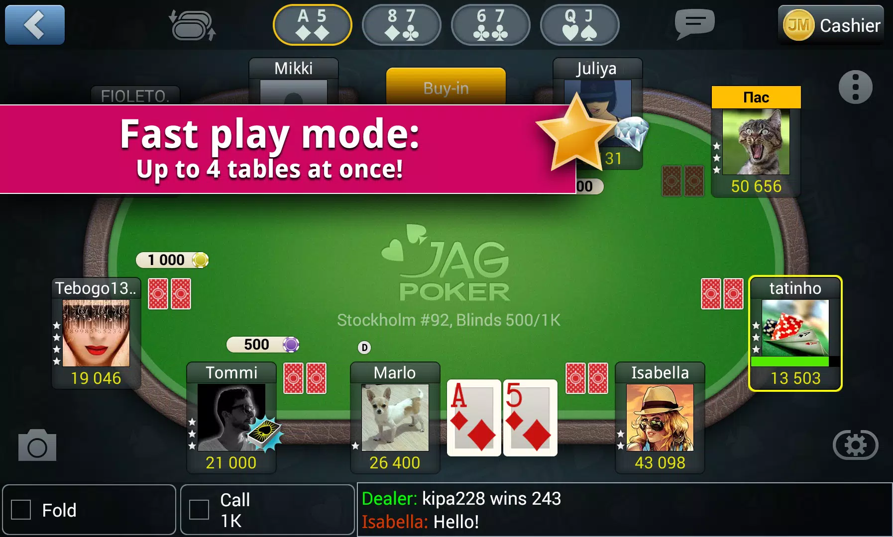 Jag Poker HD Capture d’écran 2