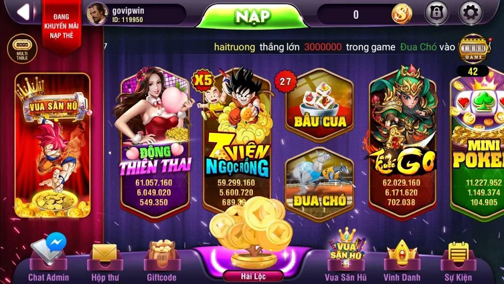 VinVip - No Hu, Xeng, Slots phat loc應用截圖第2張