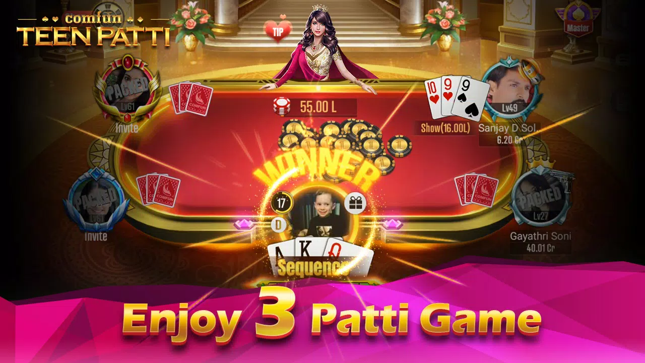 Teen Patti Comfun Card Online Скриншот 4