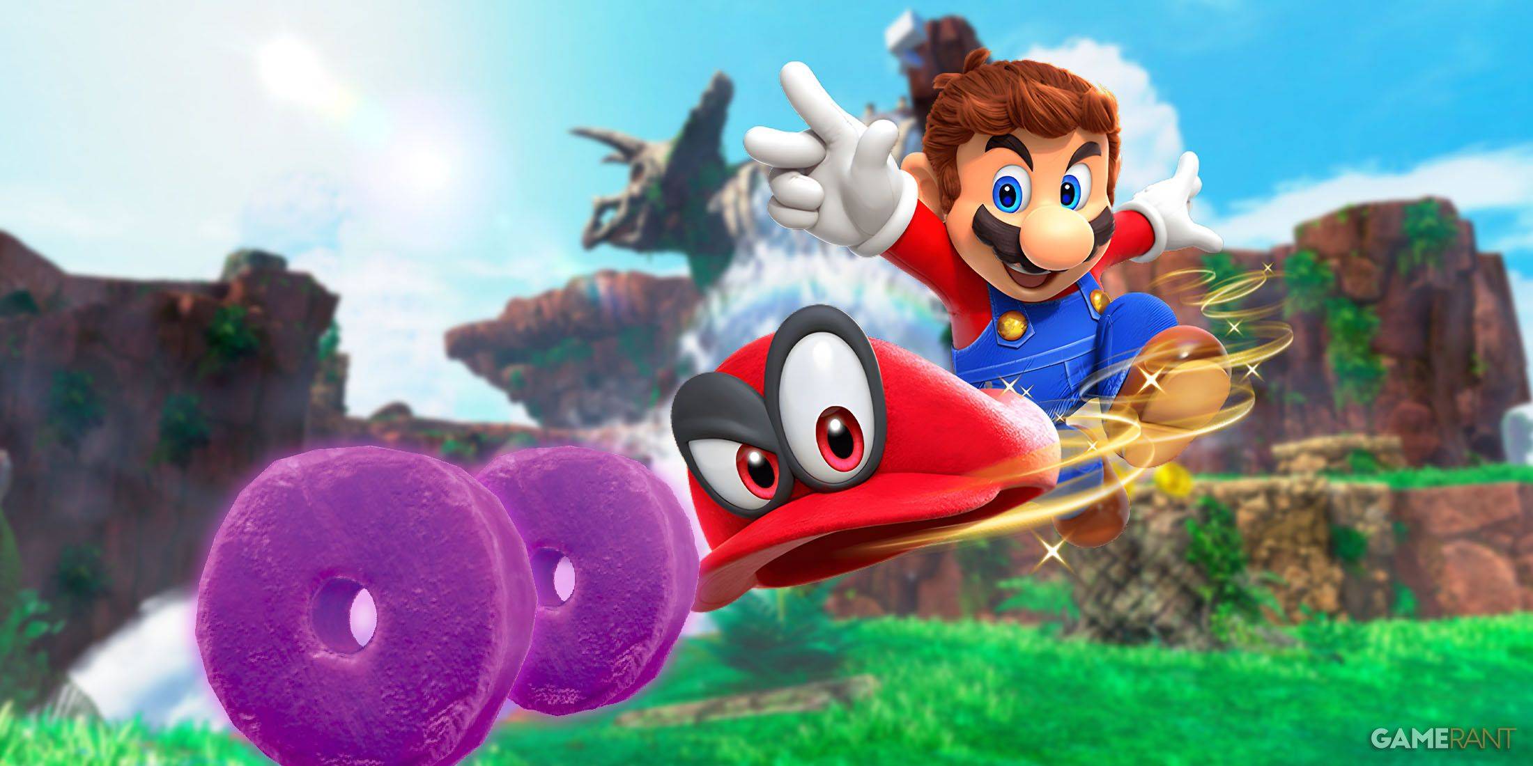 Todas las monedas de oro púrpura de Cascade Kingdom en Super Mario Odyssey